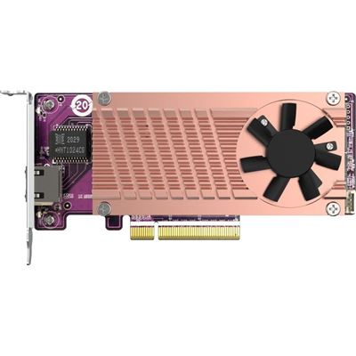 QM2 series 2x PCIe 2280 M.2 SSD slots PCIe Gen3 x 8 1x 10GbE Port — QNAP