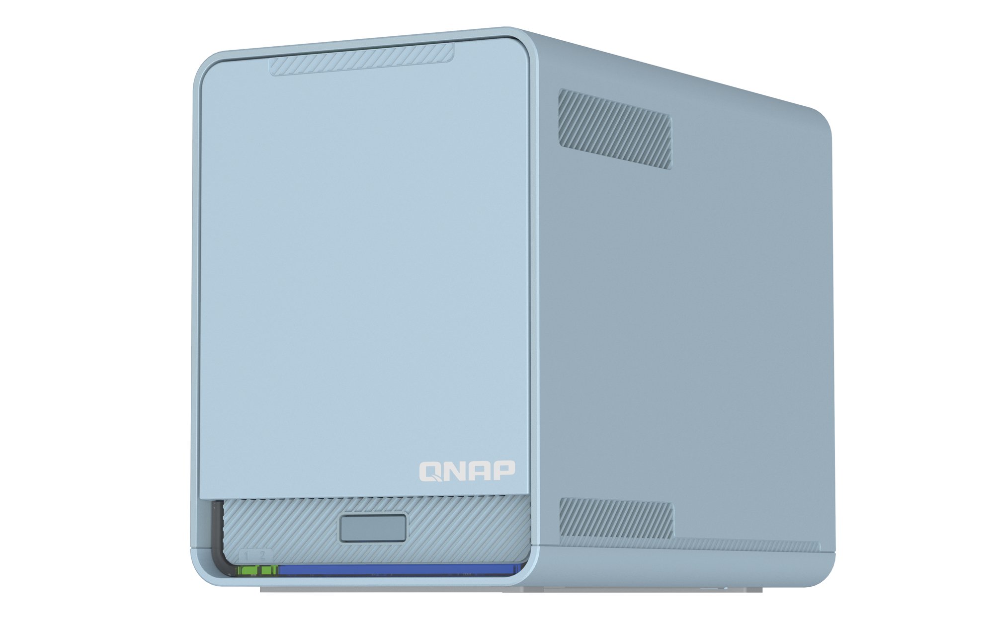 QNAP QMIROPLUS-201W-AU WiFi Mesh Tri-band SD-WAN Router & NAS 2 x SSD GigE WAN and LAN — QNAP