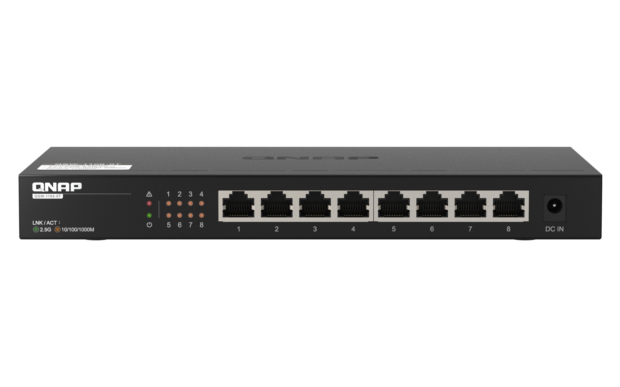QNAP QSW-1108-8T 8-port 2.5Gbps Ethernet Switch (2.5G/1G/100M Ethernet) — QNAP