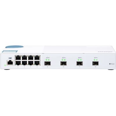QNAP QSW-M408S 12-port 10GbE Managed Switch 4x 10GbE SFP+ 8x 1GbE (RJ45) — QNAP
