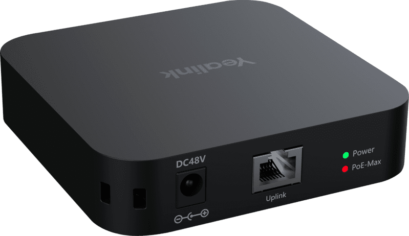 Yealink RCH40 4-port Gigabit PoE+ Wwitch 90W PoE (E2 model with support for CM20 microphone and CS10 speaker) — Yealink