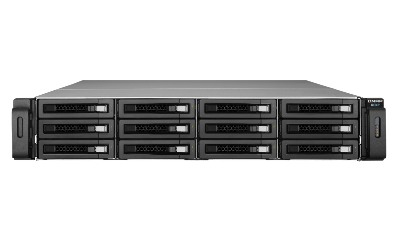 QNAP REXP-1210U-RP 12-Bay Rackmountable Expansion Enclosure — QNAP