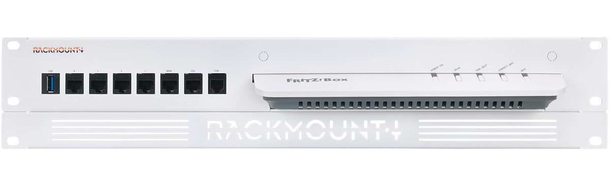 Rackmount.IT RM-FB-T3 Rackmount for FRITZ!Box 6660 - 6890 - 7530AX - 7590 — Rackmount.IT