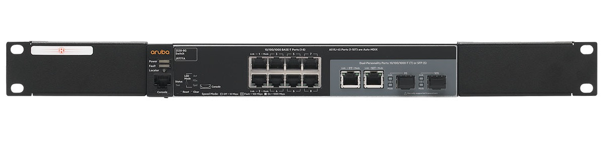 Rackmount.IT RM-HP-T1 Rack Mount Kit for HPE 1820S-8G & 1920S-8G / Aruba 2530-8G & 1930-8G — Rackmount.IT