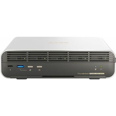 5-bay All-Flash NASbook for up to 5x E1.S or M.2 PCIe NVMe SSDs — QNAP