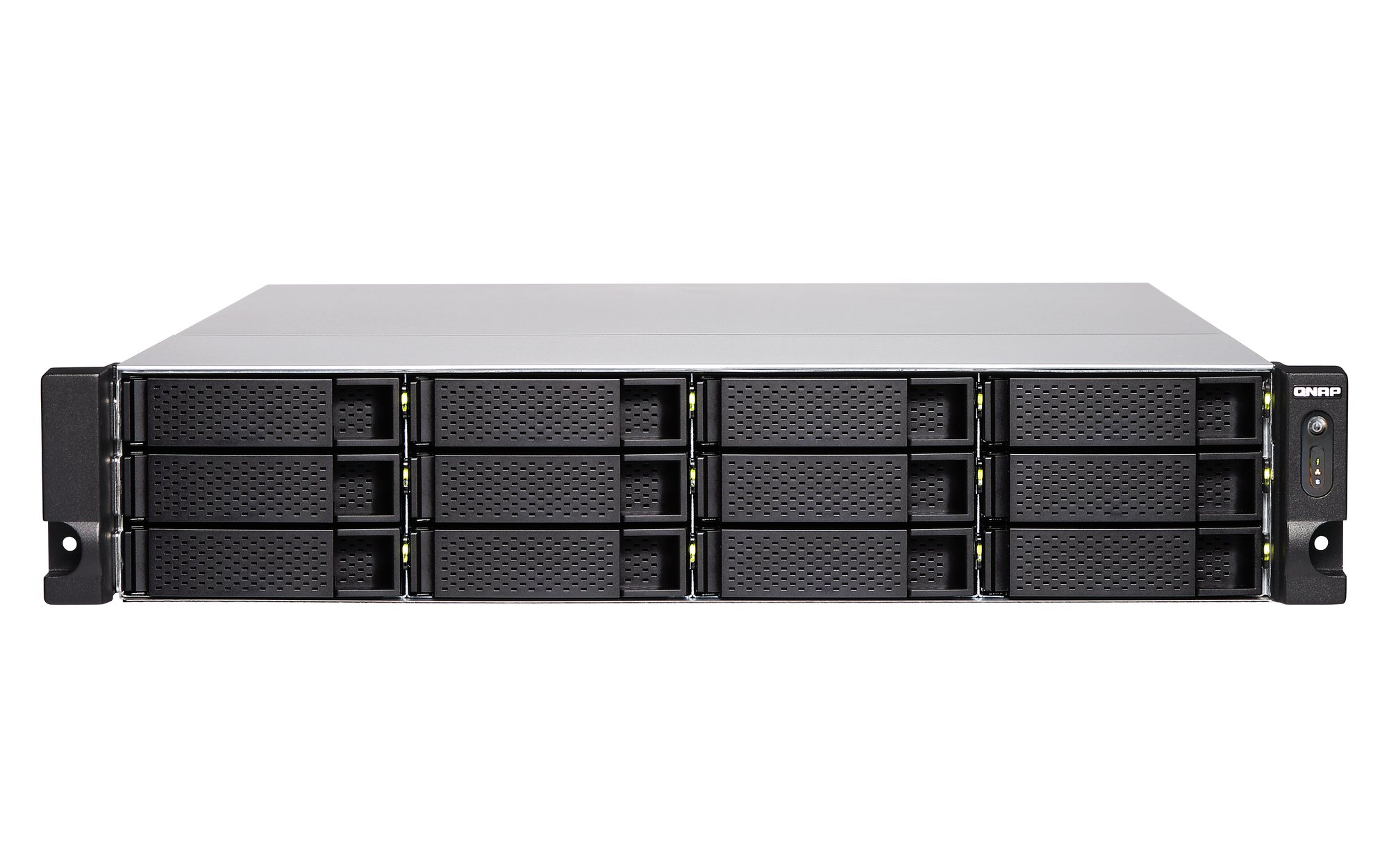 QNAP TS-1283XU-RP-E2124-8G 12-Bay NAS Xeon quad-core 3.3GHz CPU 8GB RAM Rackmount Dual PSU — QNAP