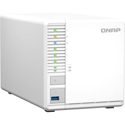 High-performance 3-bay NAS with RAID 5 2.5GbE M.2 SSD caching for running virtual machines and Qtier — QNAP