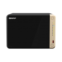 6-Bay NAS Intel Quad-Core CPU 8GB RAM 2x 2.5GbE RJ45 ports — QNAP