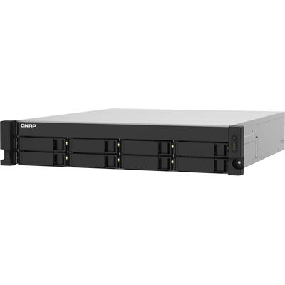 8-Bay Quad-core 1.7GHz rackmount NAS dual 10GbE SFP+ dual power — QNAP