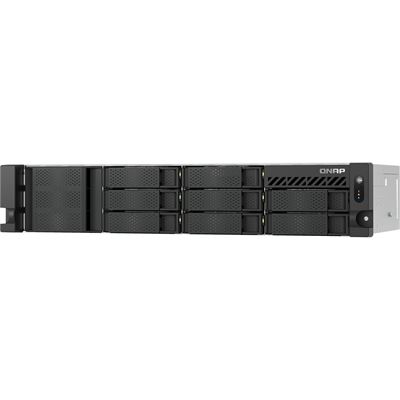 8-bay (short-depth) Rackmount NAS Intel 8C 2.8GHz Redundant Power — QNAP