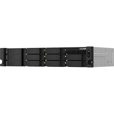 8-Bay short depth rackmount 2.5GbE NAS space-efficient design with PCIe expandability and HDMI output — QNAP