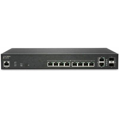 SONICWALL SWITCH SWS12-10FPOE WITH WIRELESS NETWORK MANAGEMENT ESSENTIAL AND SUPPORT 3YR — SONICWALL