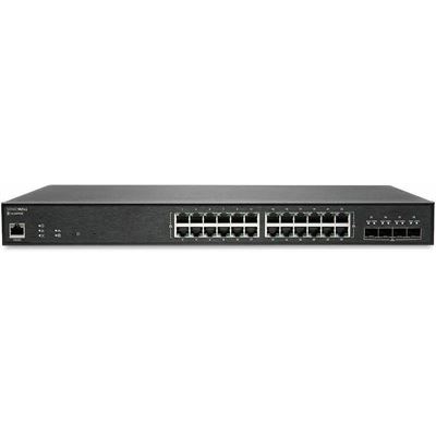 SONICWALL SWITCH SWS14-24FPOE WITH WIRELESS NETWORK MANAGEMENT ESSENTIAL AND SUPPORT 3YR — SONICWALL
