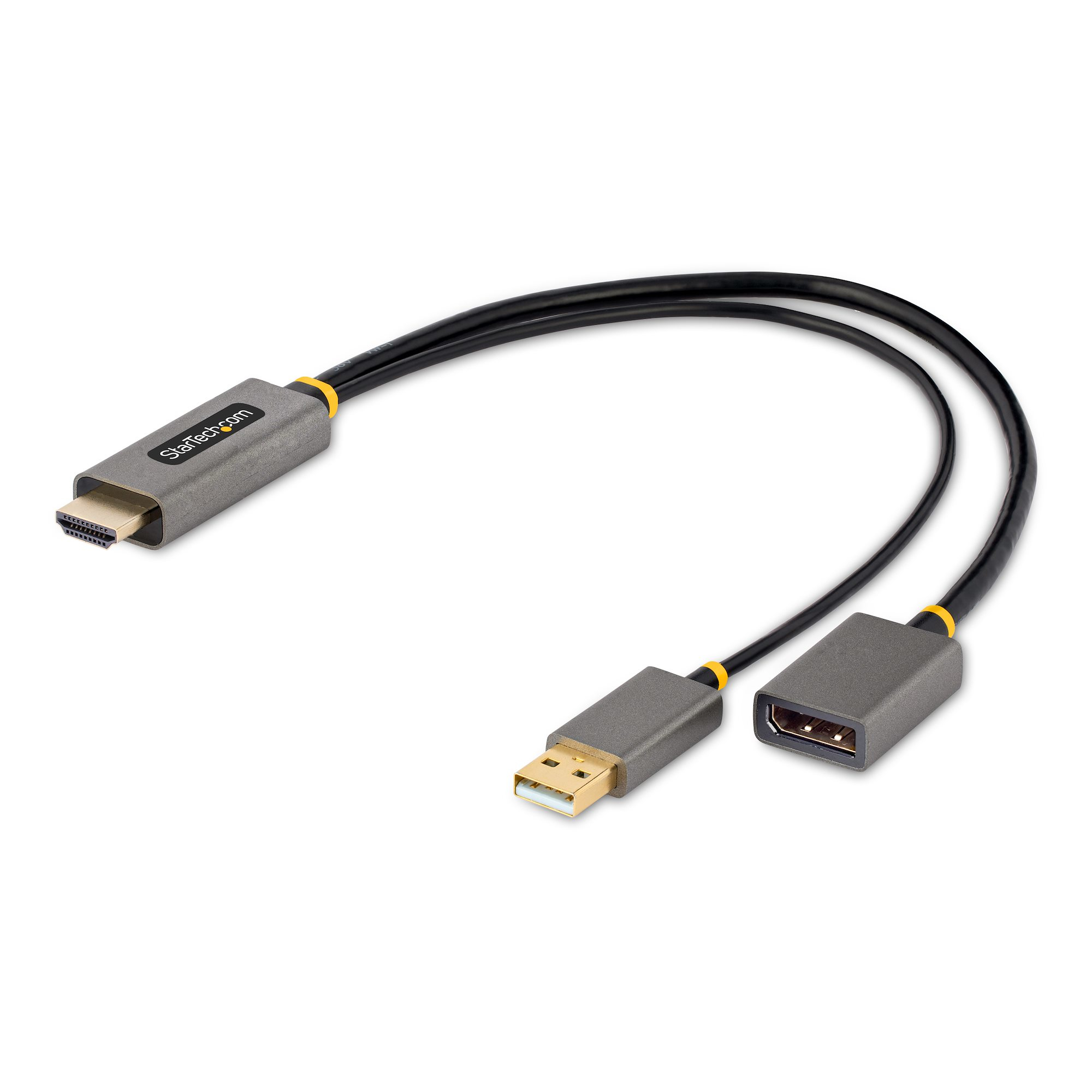 STARTECH.COM 1FT HDMI TO DISPLAYPORT ADAPTER, 4K 60HZ HDR HDMI DP CONVERTER 3 YR — STARTECH