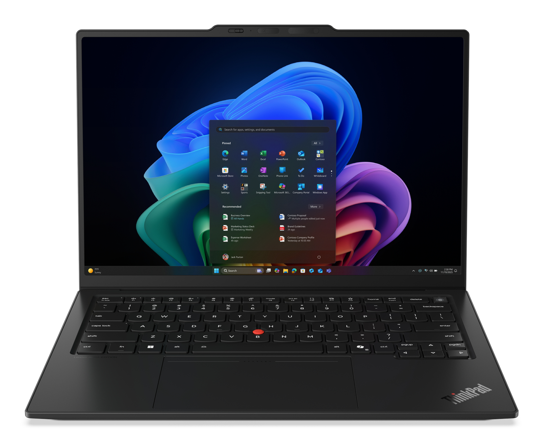 LENOVO THINKPAD X1 CARBON G14, 14" 2.8K OLED, U7-355, 32GB, 512GB, WI-FI 7, W11P, 3YP+CO — LENOVO