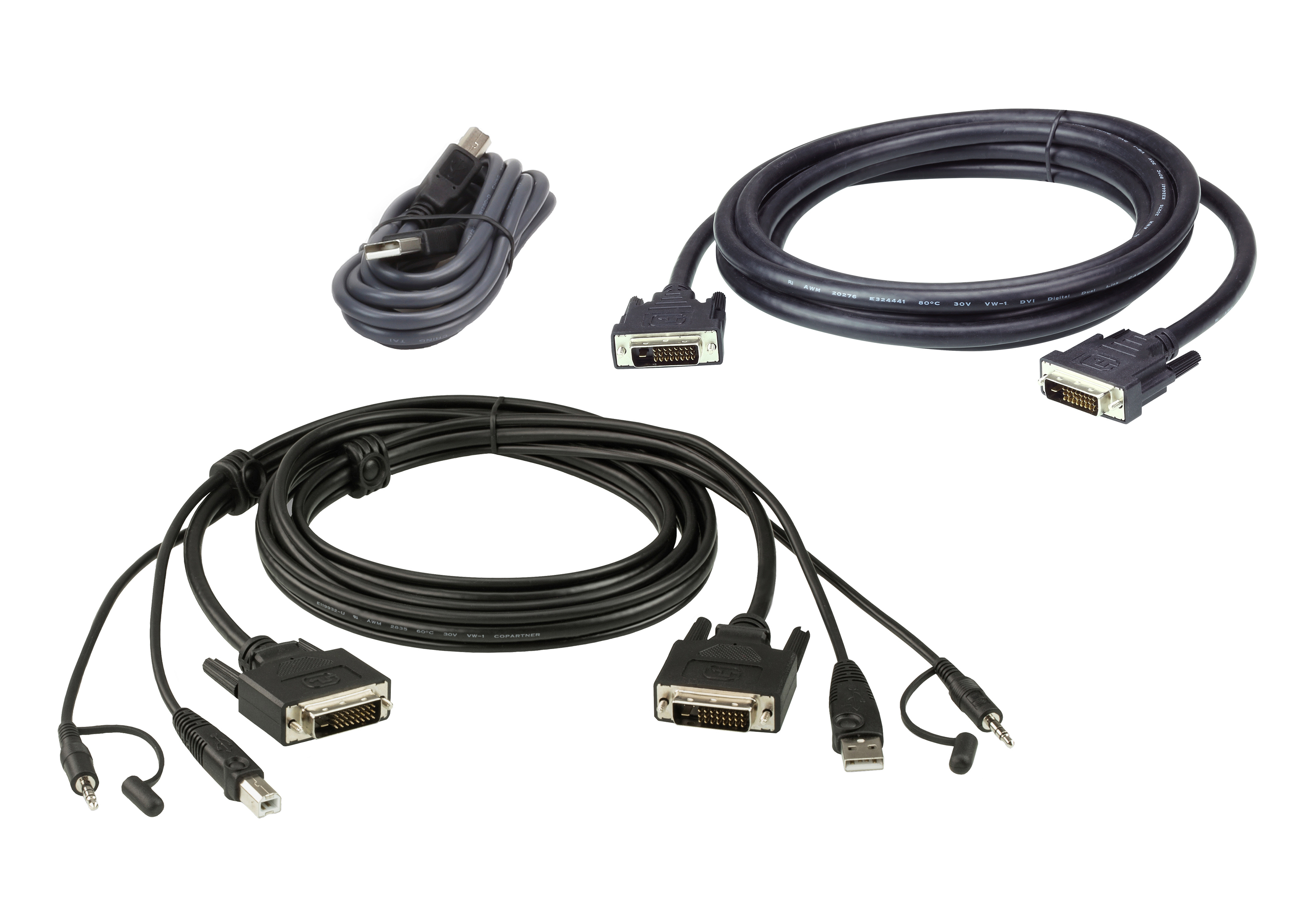 ATEN 3M DVI-D DUAL DISPLAY DUAL LINK SECURE KVM CABLE KIT — ATEN