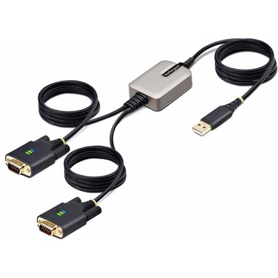 STARTECH.COM 13FT (4M) 2-PORT USB TO SERIAL ADAPTER CABLE, 2 YR — STARTECH