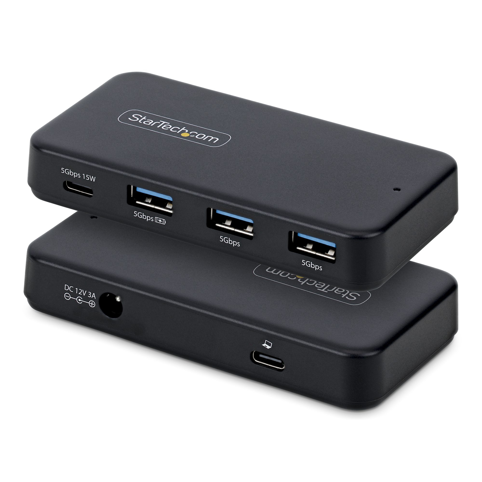 STARTECH.COM 4-PORT USB-C & USB-A HUB, 5GBPS, SELF-POWERED, MAC & WINDOWS, 2 YR — STARTECH