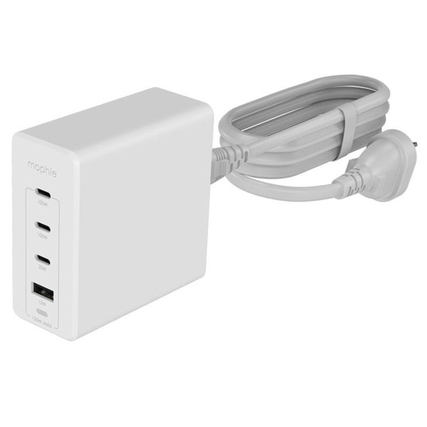 ZAGG Mophie Accessories Wall Adapter USB C PD HUB 120W GAN - White — ZAGG