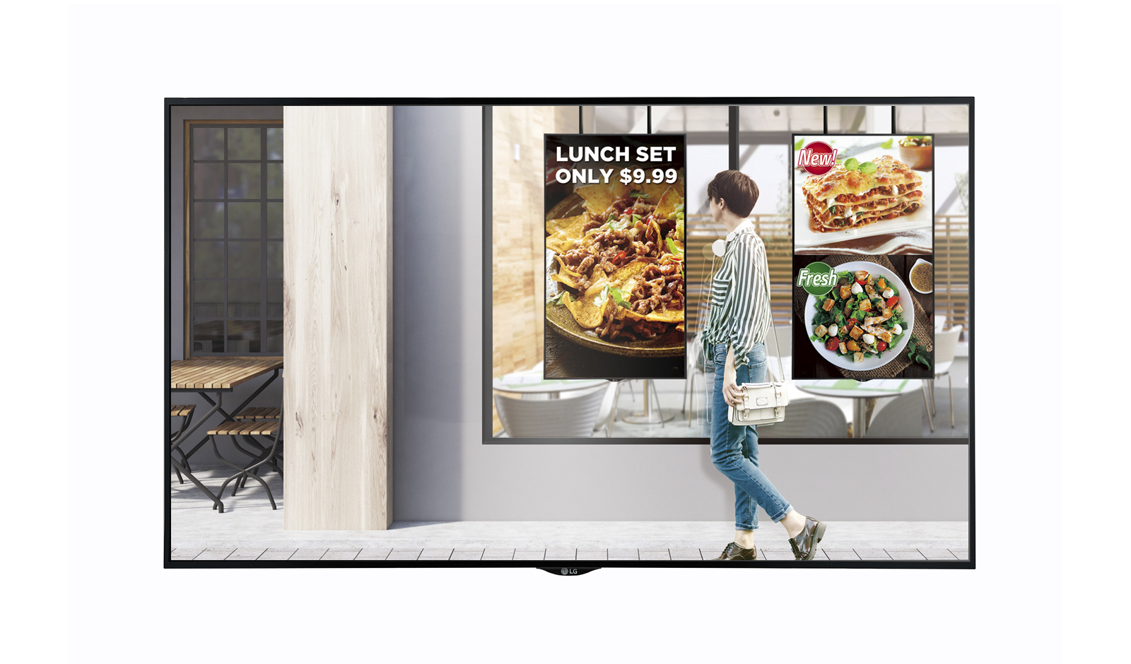LG 49", FHD, 16:9, 2500NIT, DUAL ORIENTATION, FANLESS, WEBOS WINDOW FACING HIGHBRIGHT PANE — LG