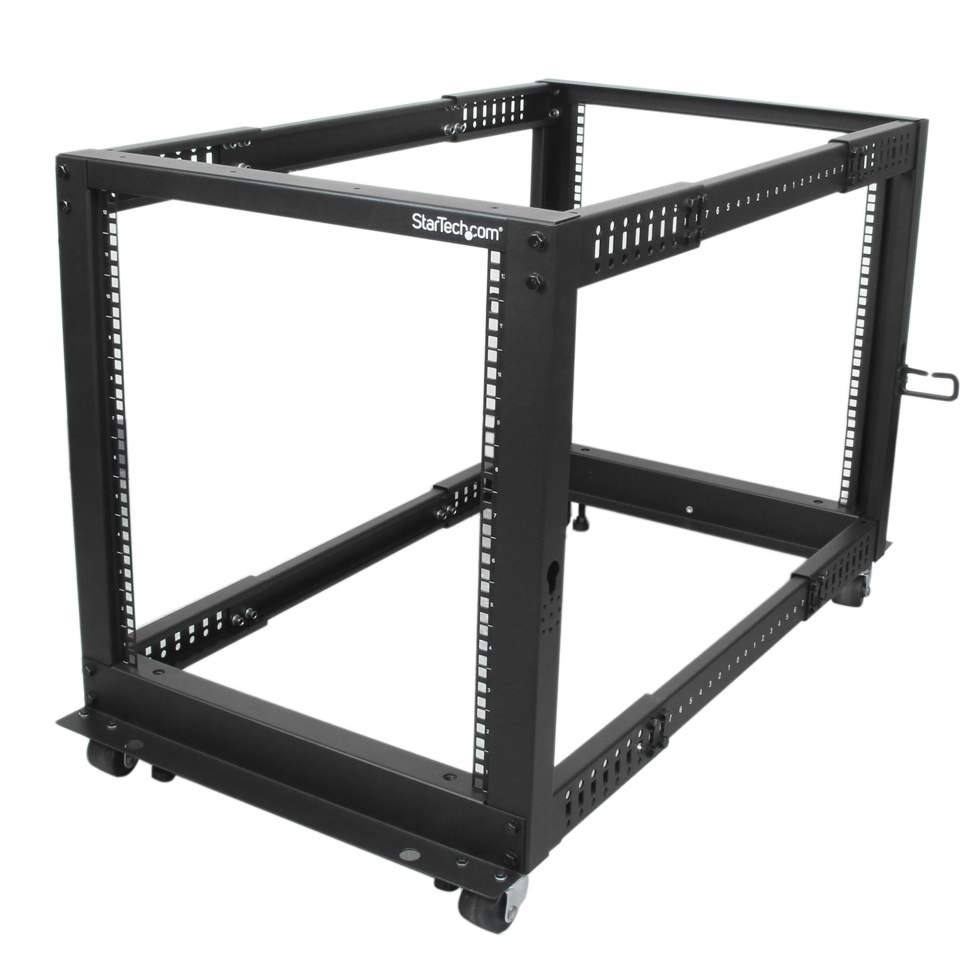 STARTECH.COM 19" 12U OPEN FRAME SERVER RACK MOBILE ADJUSTABLE DEPTH 22-40" 2 YR — STARTECH