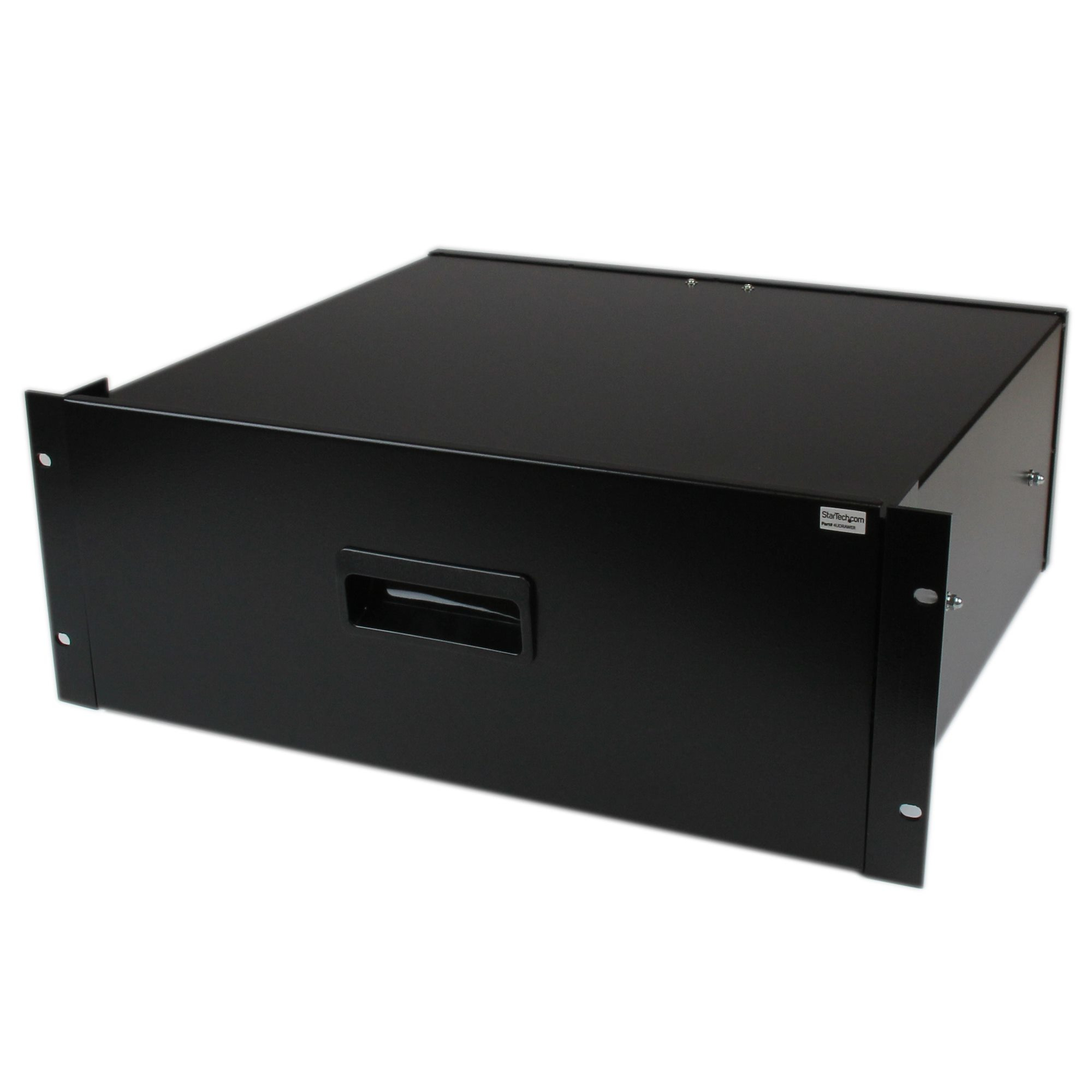 STARTECH.COM 4U BLACK STEEL STORAGE DRAWER FOR 19IN RACKS AND CABINETS LTW — STARTECH