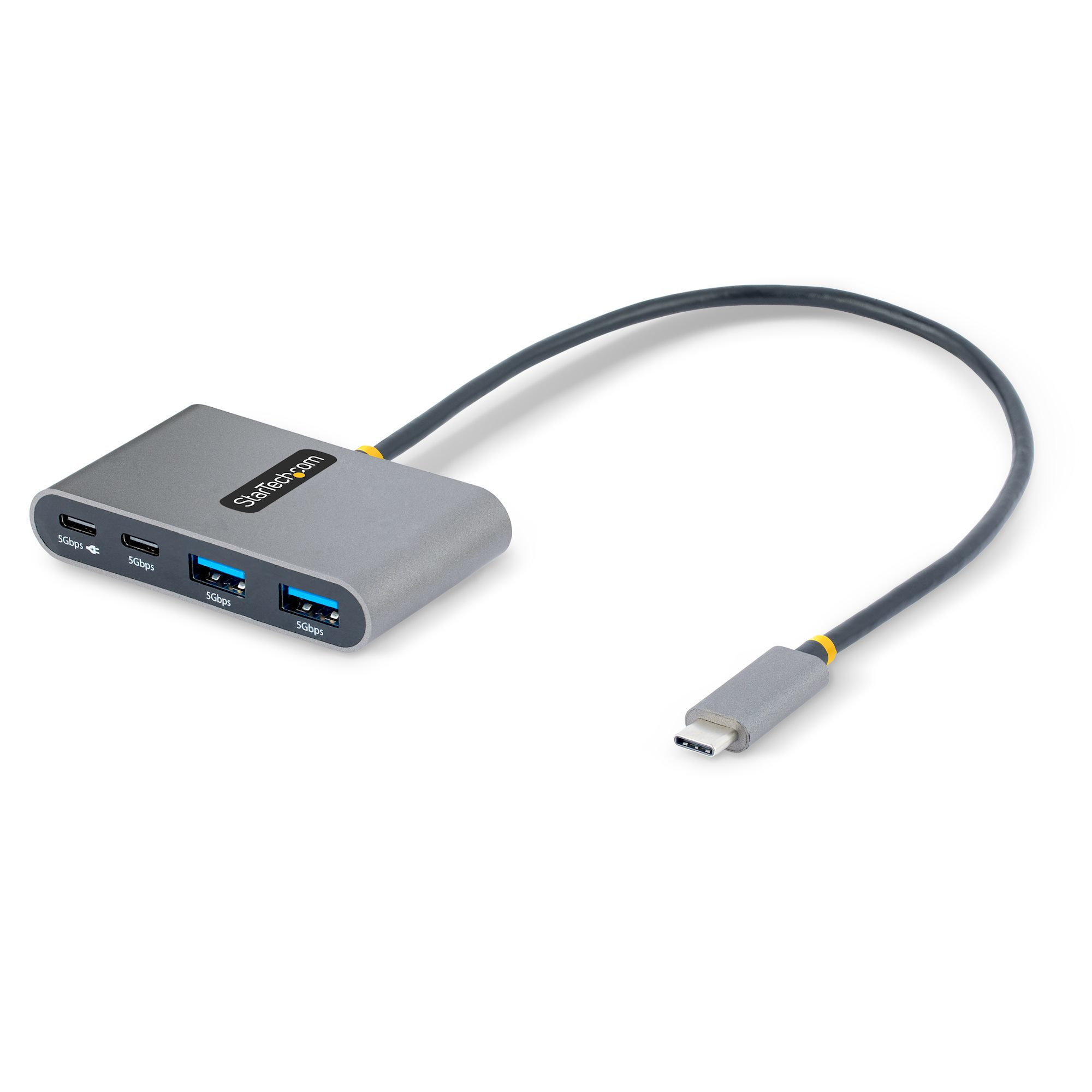 STARTECH.COM 4-PORT USB-C HUB WITH 100W PD, 2X USB-A + 2X USB-C, 5GBPS, 2 YR — STARTECH
