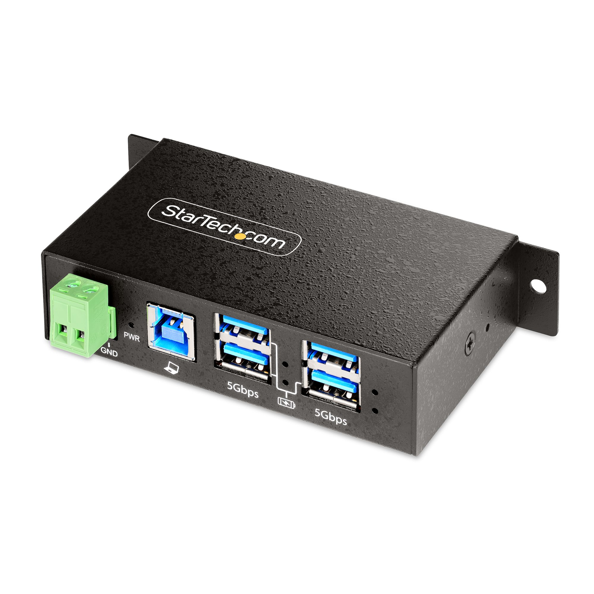 STARTECH.COM 4-PORT MANAGED USB HUB - METAL INDUSTRIAL HOUSING - MOUNTABLE, 2 YR — STARTECH