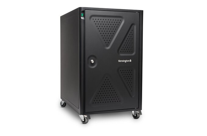 KENSINGTON AC12 CHARGING CABINET WITH WHEELS, CHROMEBOOK, SURFACE, MACBOOK, IPAD, UPTO 14" — KENSINGTON