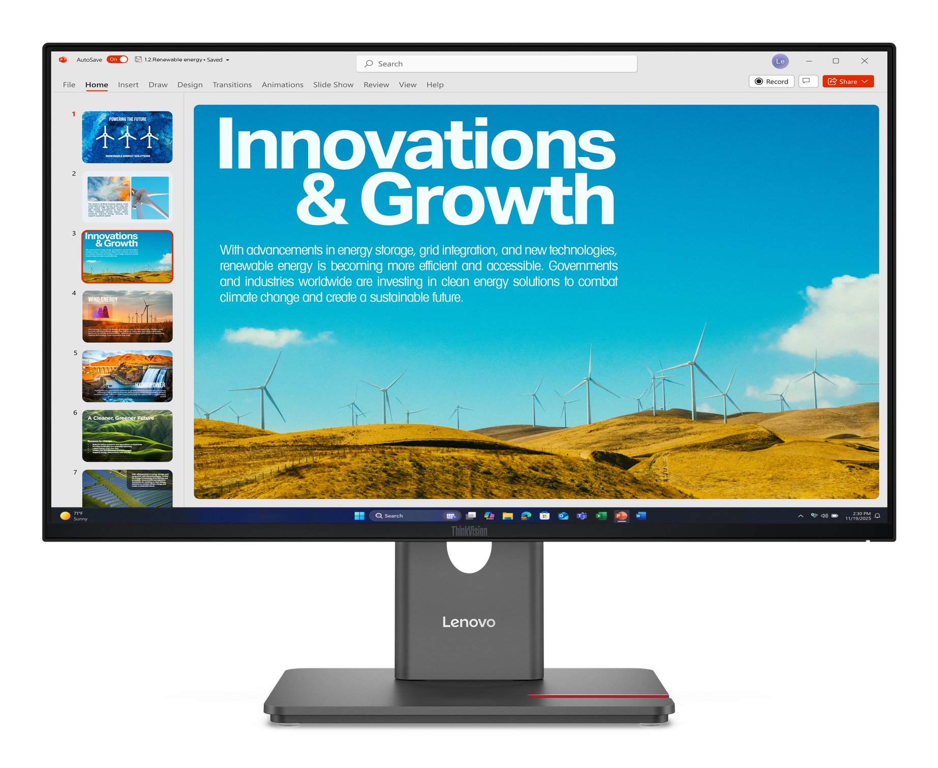 LENOVO P24QD-40 23.8" QHD 2560X1440 (16:9), WLED, DP+HDMI+USBC, DP OUT, RJ45, PD 96W, 3Y — LENOVO