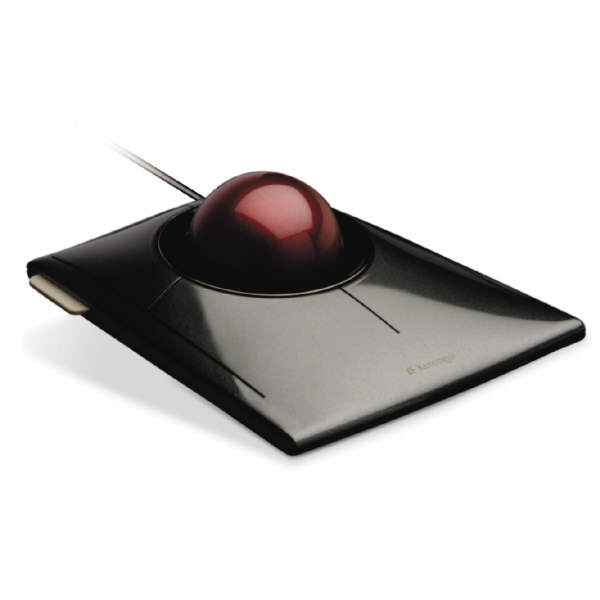 KENSINGTON SLIMBLADE LOW PROFILE WIRED TRACK BALL, AMBIDEXTROUS, PC/MAC, 5Y WTY — KENSINGTON