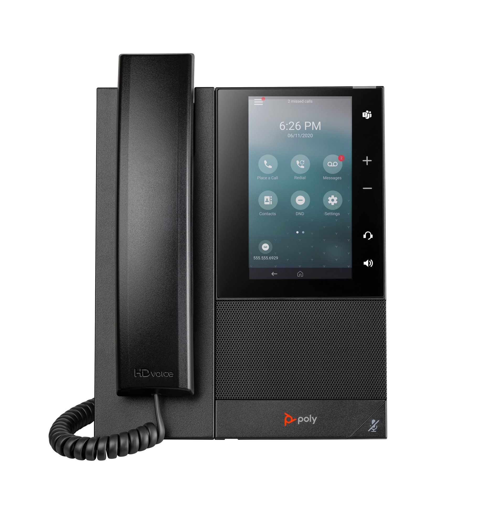 HP Poly CCX 505 Business Media Phone with Open SIP and PoE-enabled — HP