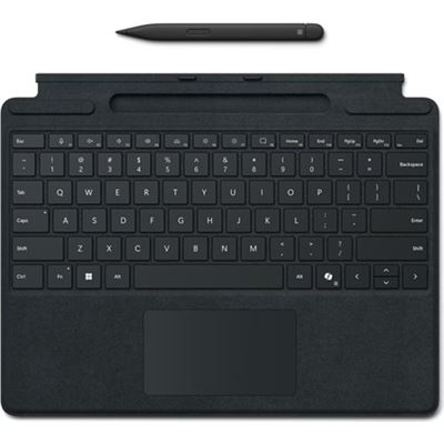 MICROSOFT SURFACE PRO 8/9/10/11 13" SIGNATURE KEYBOARD/SLIM PEN 2 BUNDLE BLACK w/COPILOT KEY — MICROSOFT