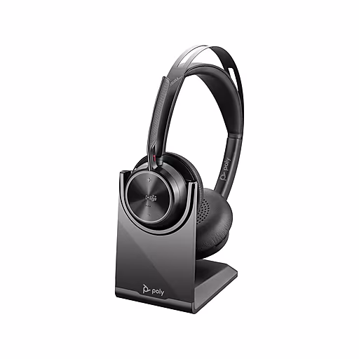 HP Poly Voyager Focus 2 Microsoft Teams Certified USB-C-C Headset +USB-C/A Adapter +Charging — HP