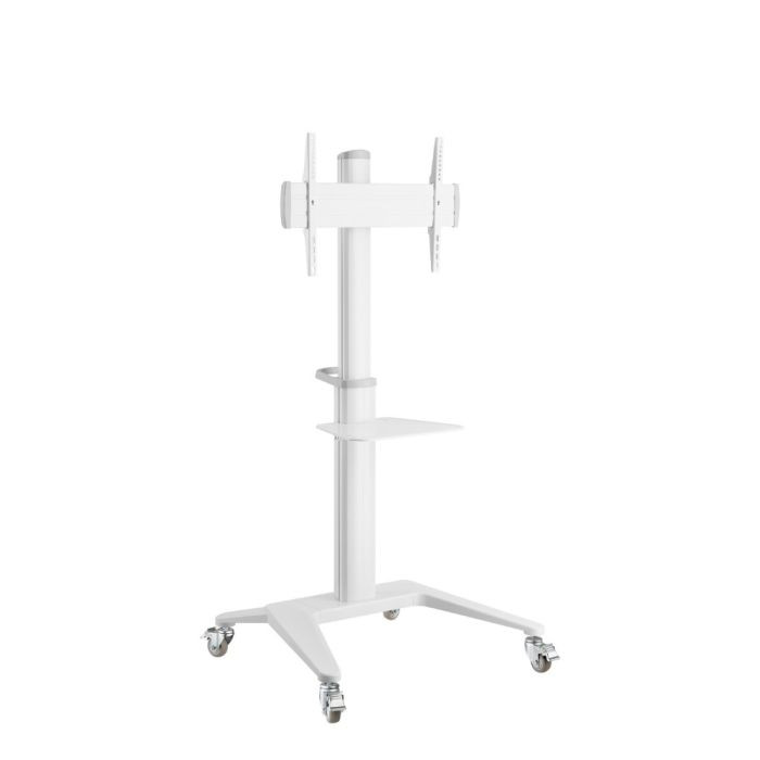 ATDEC MOBILE CART WHITE, LARGE DISPLAYS UPTO 70", 70KG,H/ADJ VESA UP TO 600X400, 10 YR WTY — ATDEC