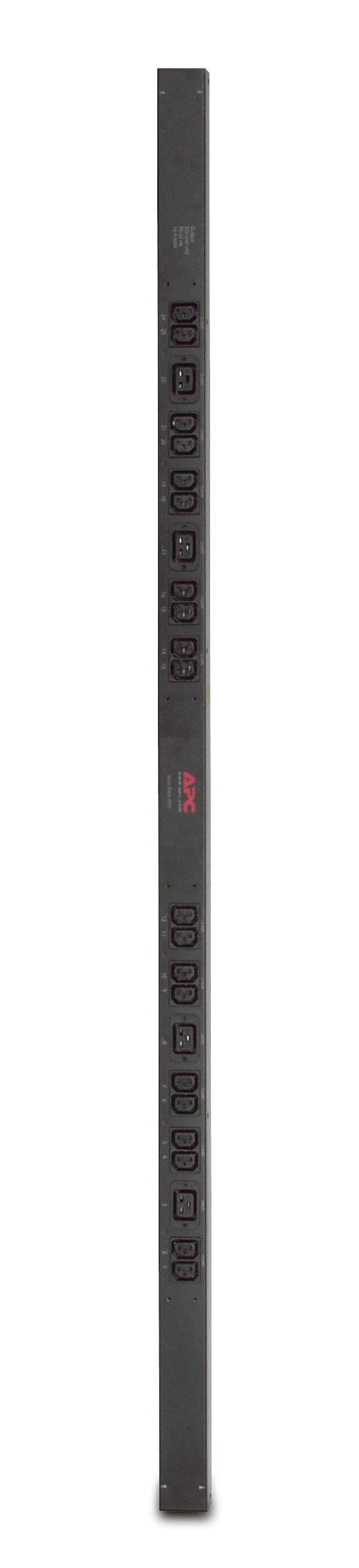 APC BASIC VERTICAL PDU, 230V, 16A, C13(20), C19(4), IEC-309, 2YR — APC