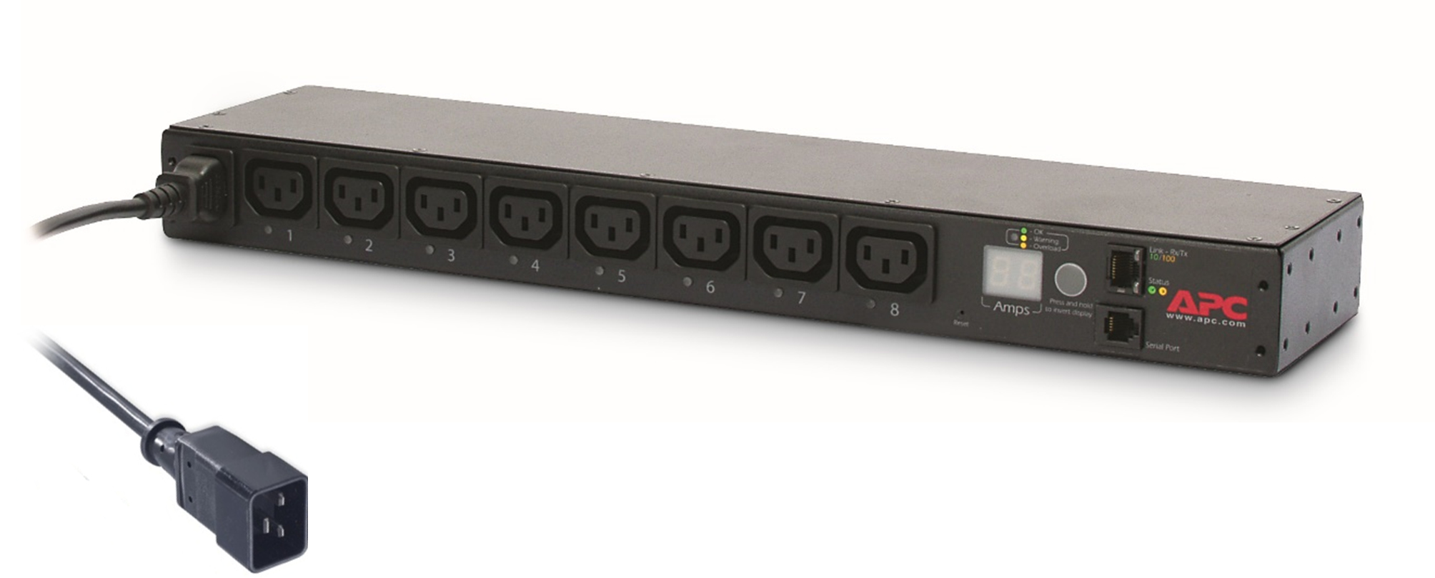 APC SWITCHED 1U RACK PDU, 16A, 208/230V, (8) C13, 2YR — APC