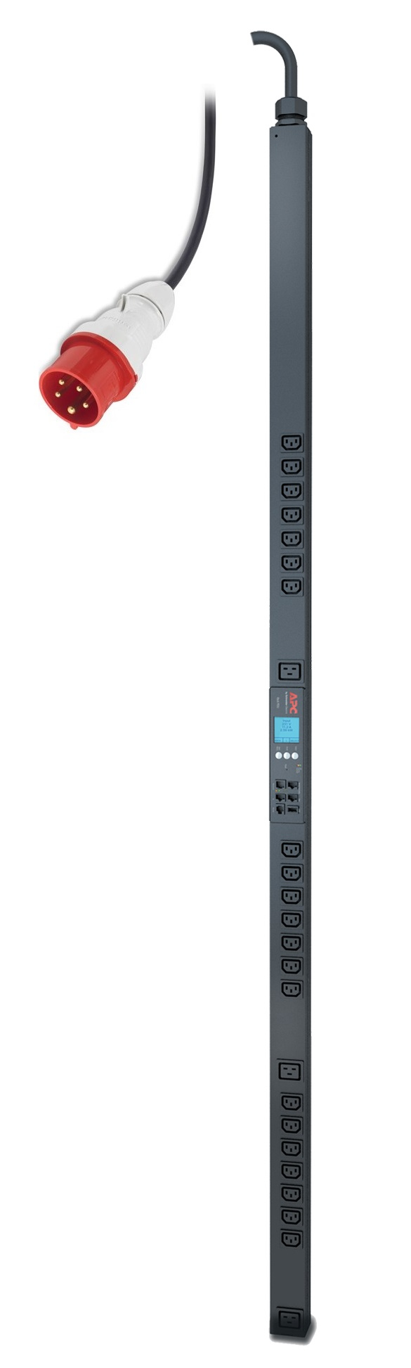 APC (AP8481) RACK PDU 2G, METERED-BY-OUTLET, ZEROU, 11.0KW, 230V, (21) C13 & (3) C19 — APC