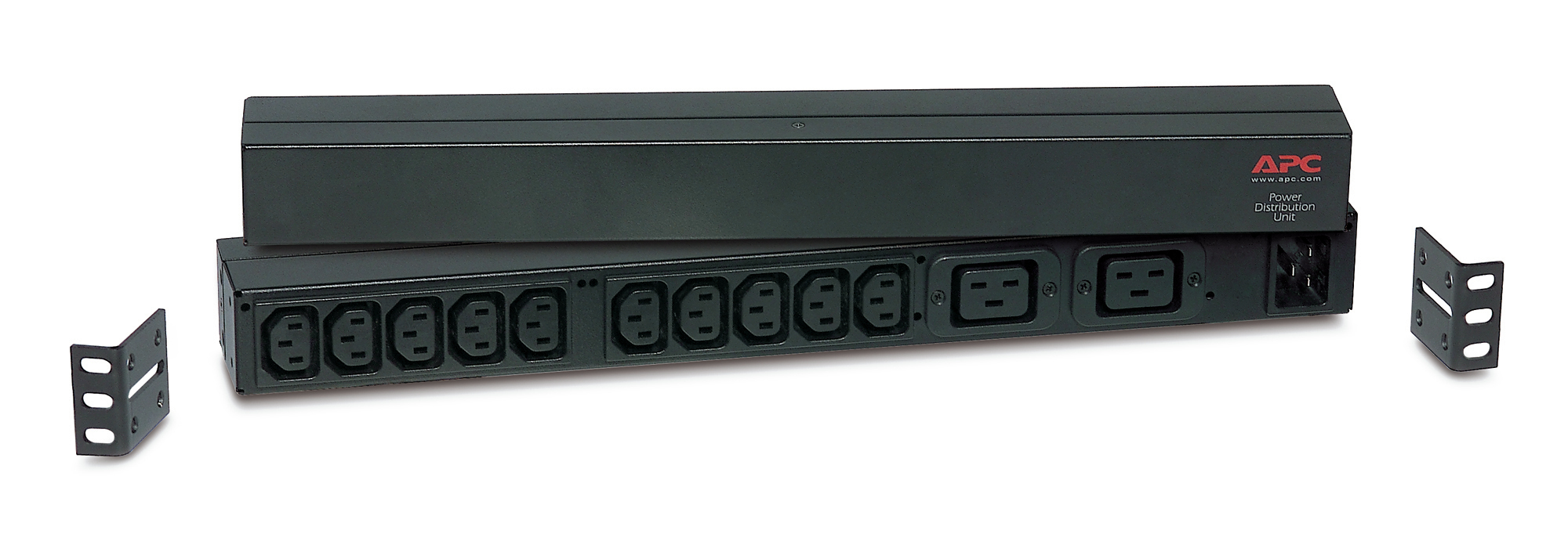 APC BASIC 1U RACK PDU, 240V, 16A, 3.7KW, C13(10), C19(2), IEC-320 C20, 2YR — APC