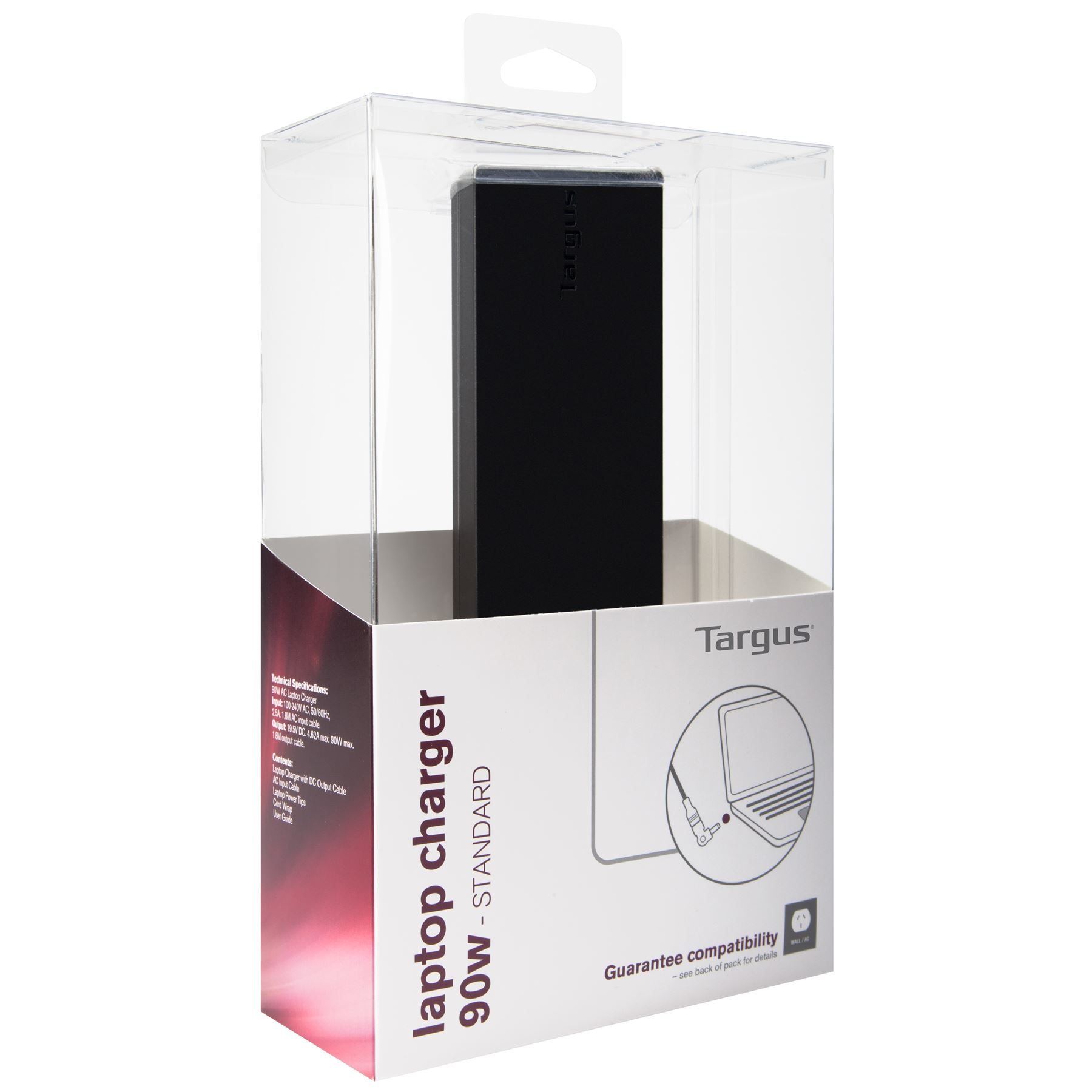 TARGUS 90W UNIVERSAL LAPTOP CHARGER — TARGUS
