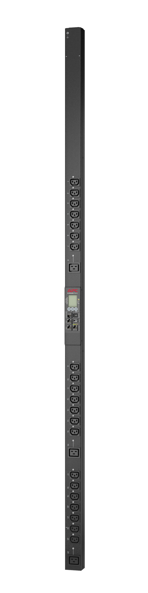 APC RACK PDU 9000 SWITCHED, ZEROU, 16A, 230V, (21) C13 & (3) C19, IEC309 CORD — APC