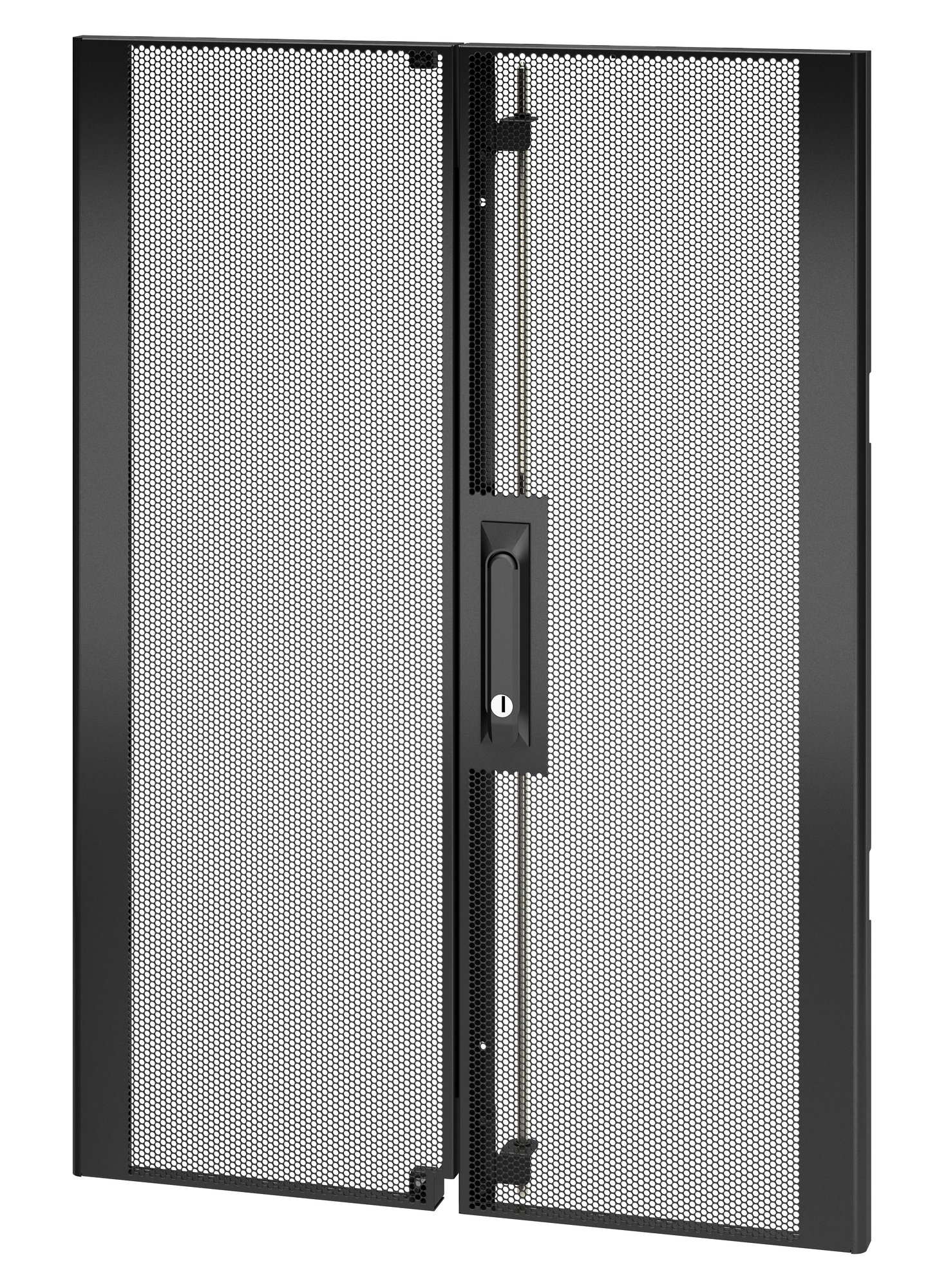 APC NETSHELTER SX 18U 600MM WIDE PERFORATED SPLIT DOORS BLACK — APC