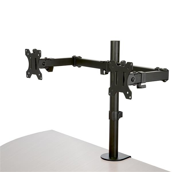 STARTECH.COM DESK MOUNT DUAL MONITOR ARM - DESK CLAMP/GROMMET - 32" DISPLAY 5 YR — STARTECH