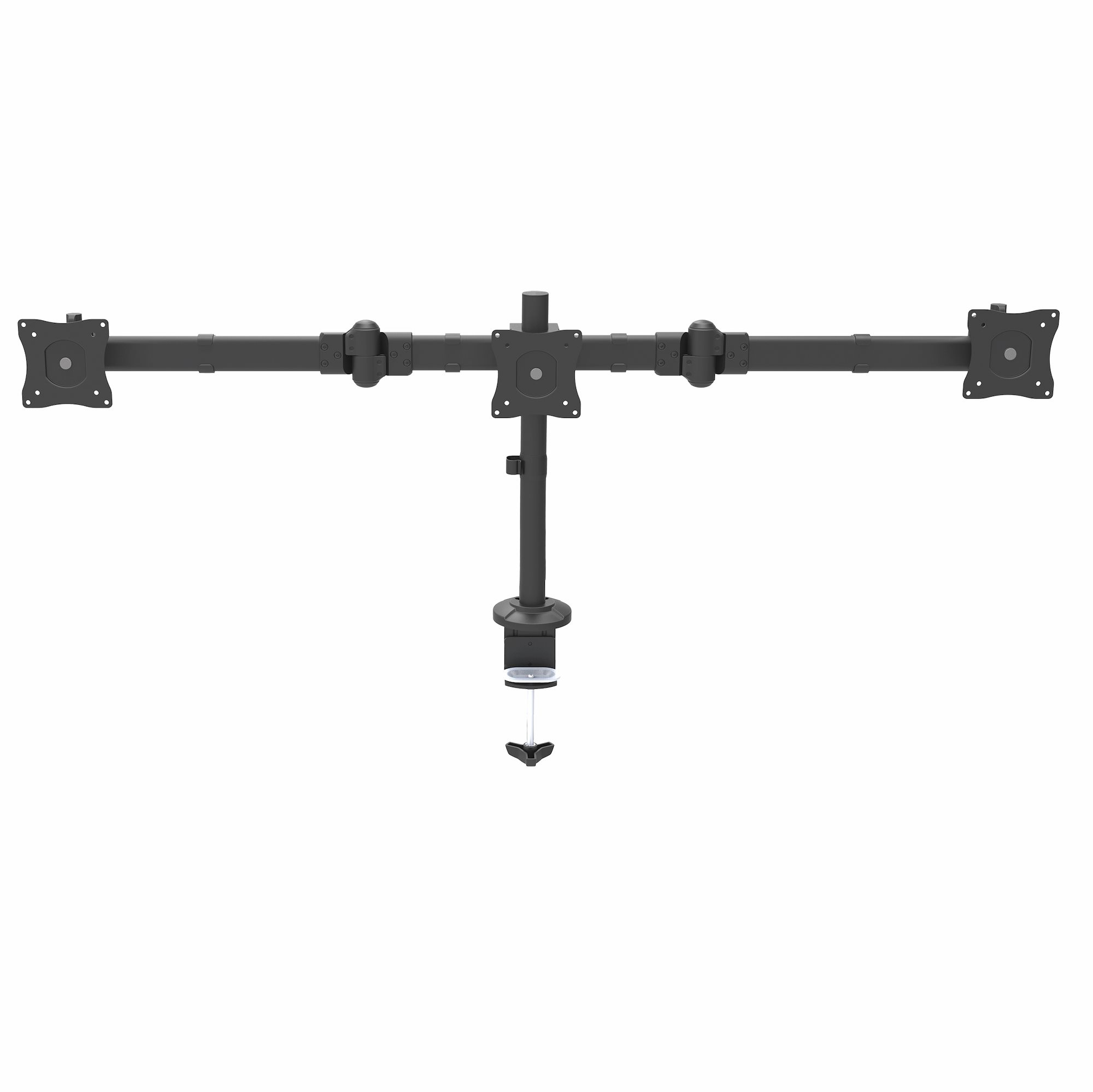 STARTECH.COM DESK MOUNT TRIPLE MONITOR ARM ADJUSTABLE - 3 VESA 27" DISPLAYS 5 YR — STARTECH