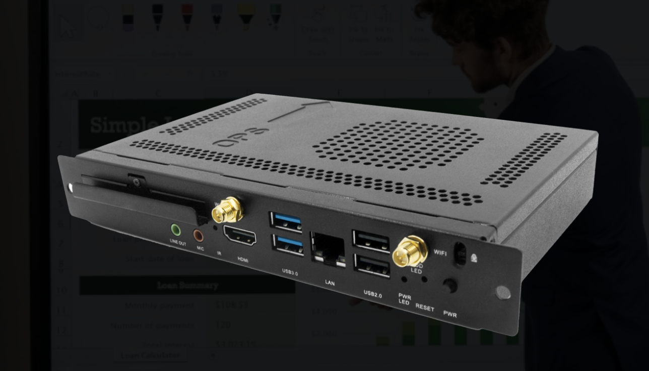 COMMBOX OPS SLOT-IN PC INTEL I5, 8GB, 256GB, IRIS XE,WIFI, W11P, 4K@60HZ, 5K@60HZ — COMMBOX