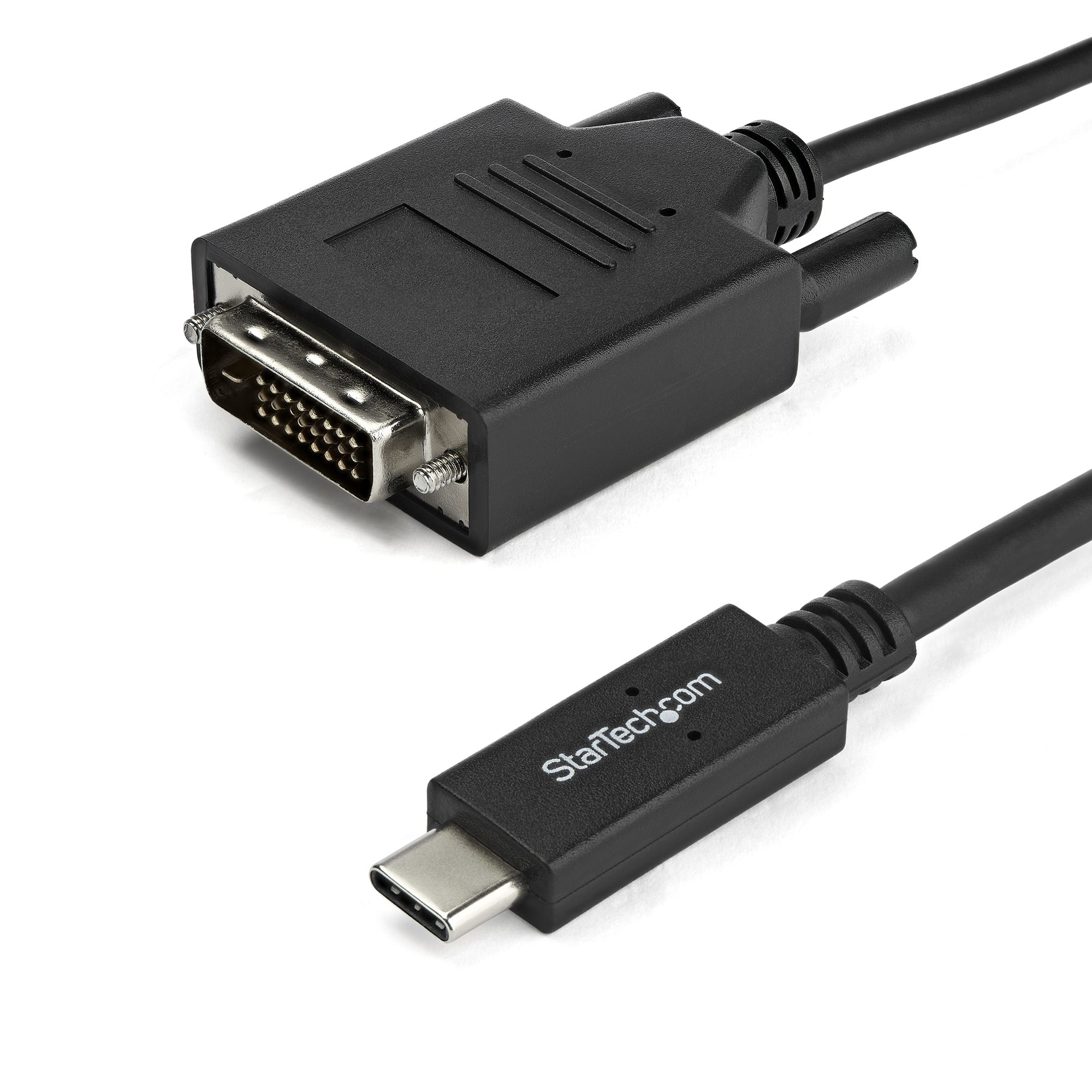 STARTECH.COM 3FT (1M) USB-C TO DVI CABLE - USB TYPE-C TO DVI ADAPTER CABLE 3 YR — STARTECH
