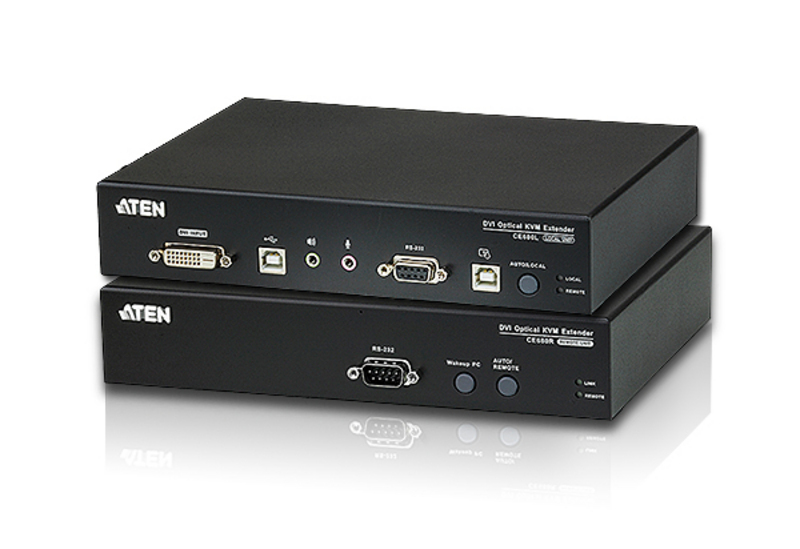 ATEN USB DVI OPTICAL KVM EXTENDER 600M — ATEN