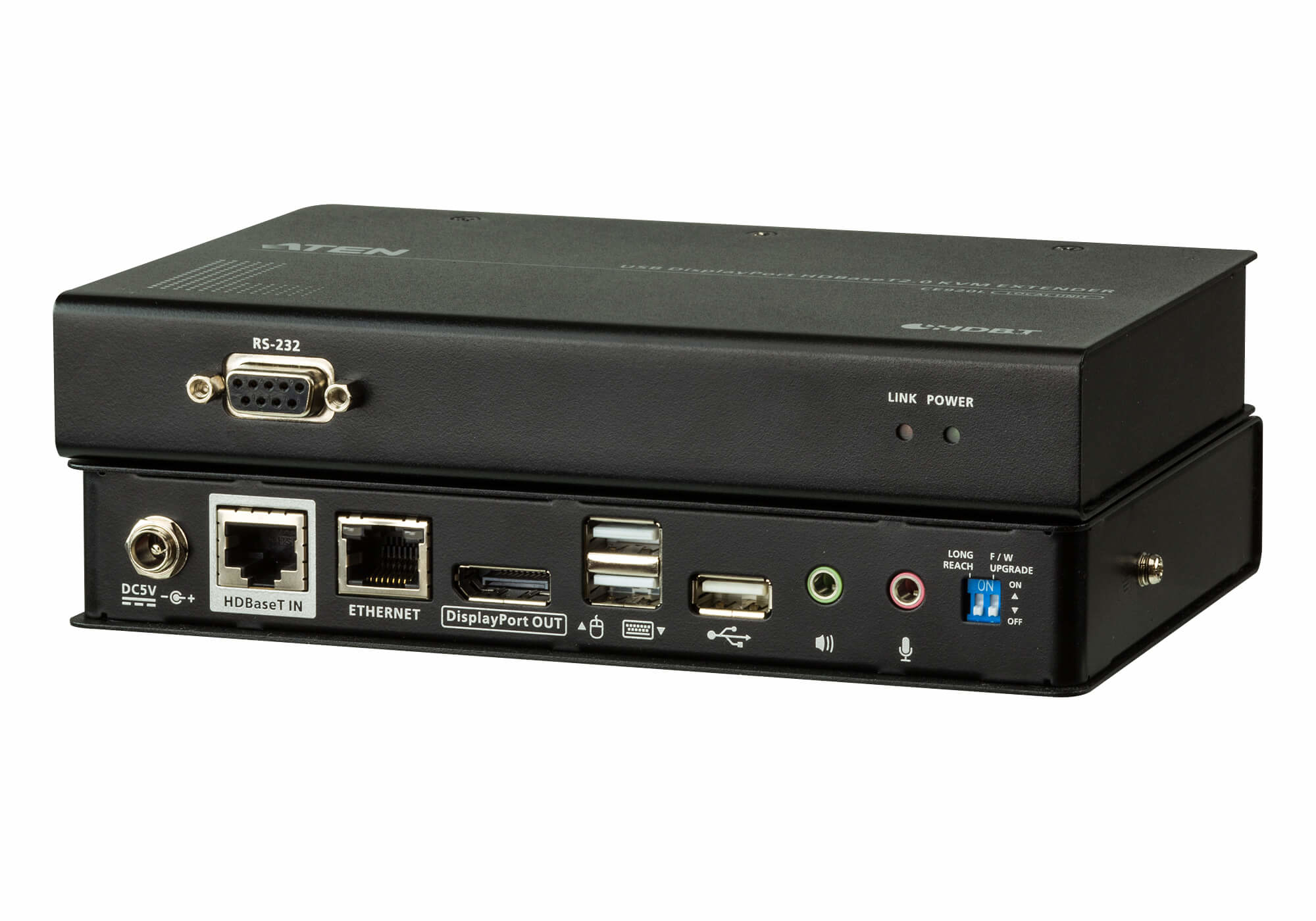 ATEN 4K DISPLAYPORT HDBASET 2.0 KVM EXTENDER WITH RS232 — ATEN