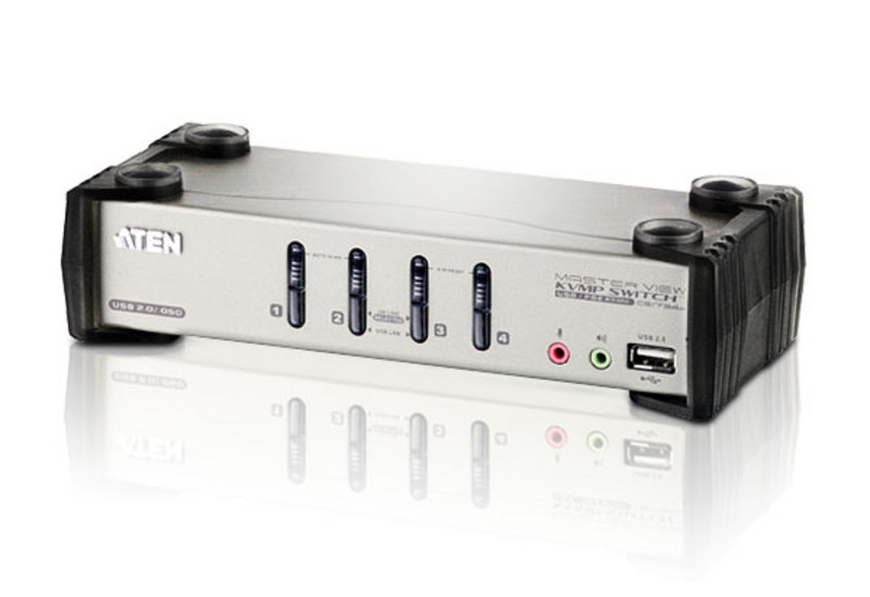 ATEN 4 PORT USB 2.0 VGA KVMP SWITCH — ATEN