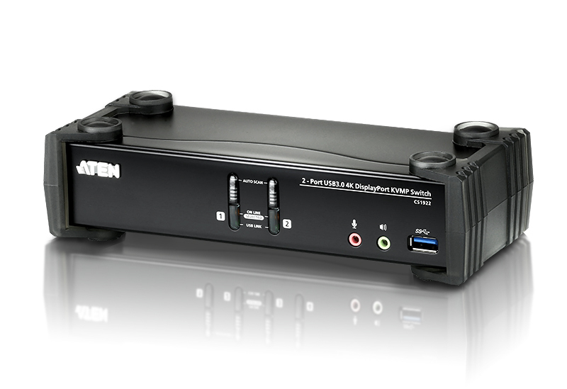 ATEN 2 PORT USB 3.0 4K DISPLAYPORT KVMP SWITCH — ATEN